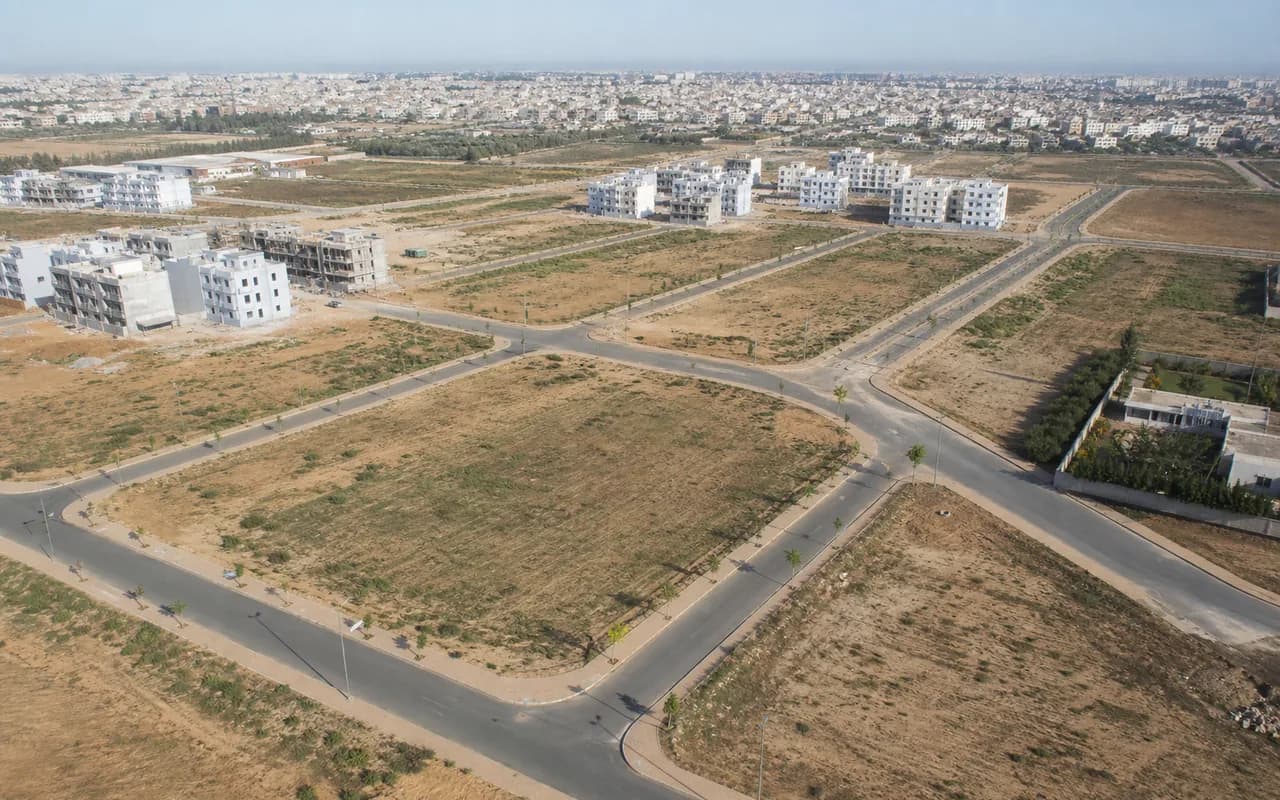 Zone foncière en développement au Maroc