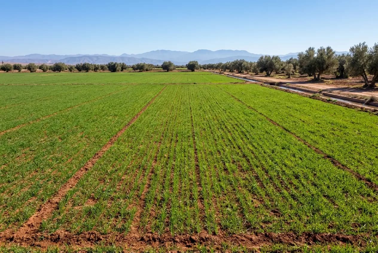 Parcelle agricole irriguée